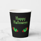 Vampire Eyes Happy Halloween Drink Cup Pappbecher (Vorderseite)