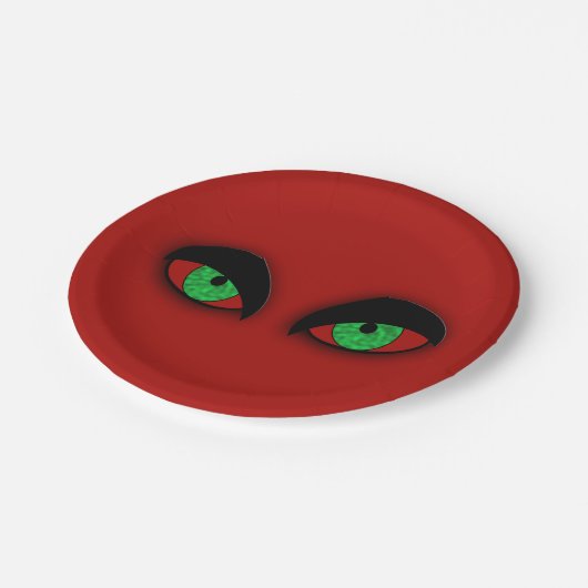 Vampire Eyes Pappteller (Schrägansicht)