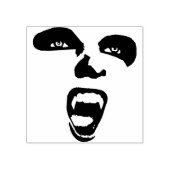 Vampire Face Fangs Horror Gothic Art Gummistempel (Prägung)