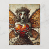 Vampire Fairy Orange Heart Brambles Postkarte (Vorderseite)