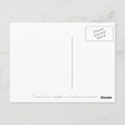 Vampire Fairy Postkarte (Rückseite)