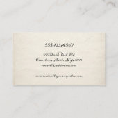 Vampire Fang Bloween Visitenkarte (Rückseite)