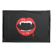 Vampire Fangs & Blood Custom Gothic Kissenbezug (Rückseite)