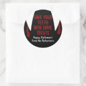 Vampire Fangs Halloween-Boo-Leckerei Runder Aufkleber (Tasche)