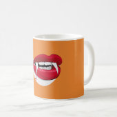 Vampire Fangs Kaffeetasse (VorderseiteRechts)