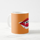 Vampire Fangs Kaffeetasse (Vorderseite Links)