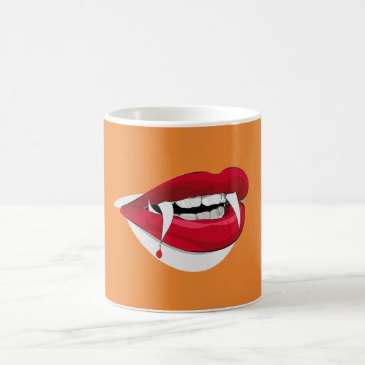 Vampire Fangs Kaffeetasse (Mittel)