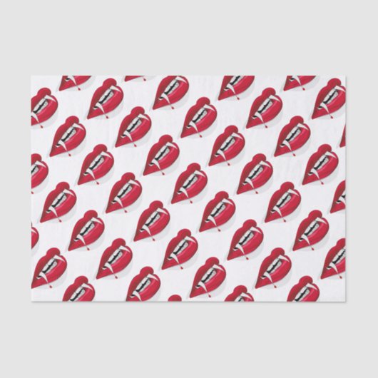 Vampire Fangs Seidenpapier (Vorderseite)