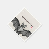Vampire-Fledermaus-Halloween Serviette (Ecke)