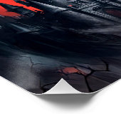 Vampire Flug über Spuk Schloss Poster (Ecke)