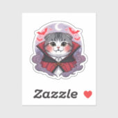 Vampire Fold - Niedliche schottische Fold Vampire  Aufkleber (Blatt)