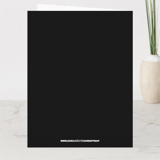 VAMPIRE FUNNY BIRTHDAY GREETING CARD KARTE (Rückseite)