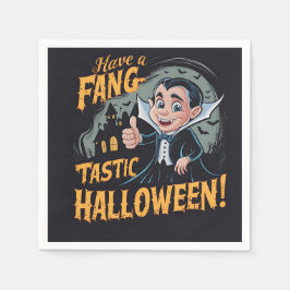Vampire Funny haben ein Fang-Tastic Halloween Serviette
