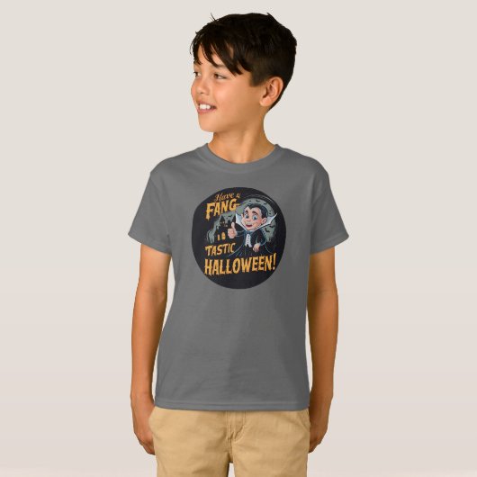 Vampire Funny haben ein Fang-Tastic Halloween T-Shirt (Vorne ganz)