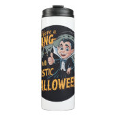 Vampire Funny haben ein Fang-Tastic Halloween Thermosbecher (Vorderseite)