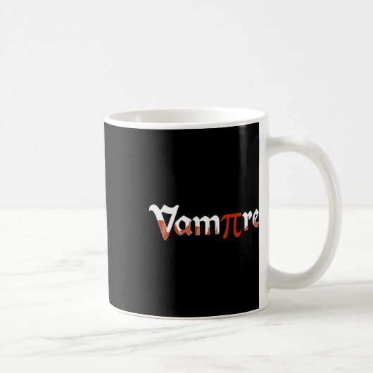 Vampire Funny Halloween Pi Day Joke Kostüm Math G Kaffeetasse (Rechts)