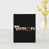 Vampire Funny Halloween Pi Day Joke Kostüm Math G Karte (Gelbe Blume)
