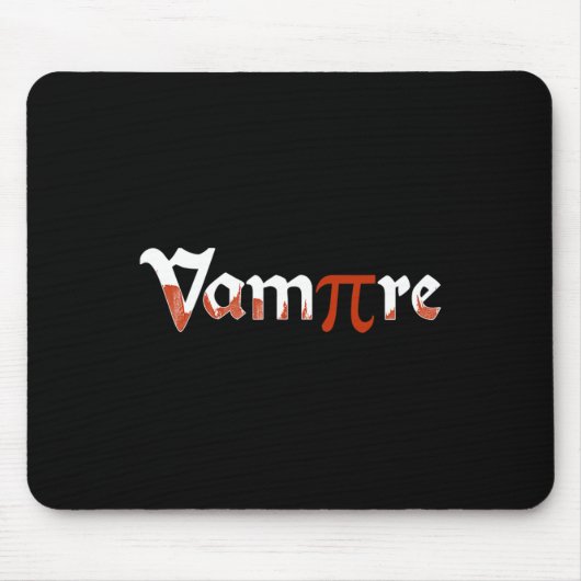 Vampire Funny Halloween Pi Day Joke Kostüm Math G Mousepad (Vorne)