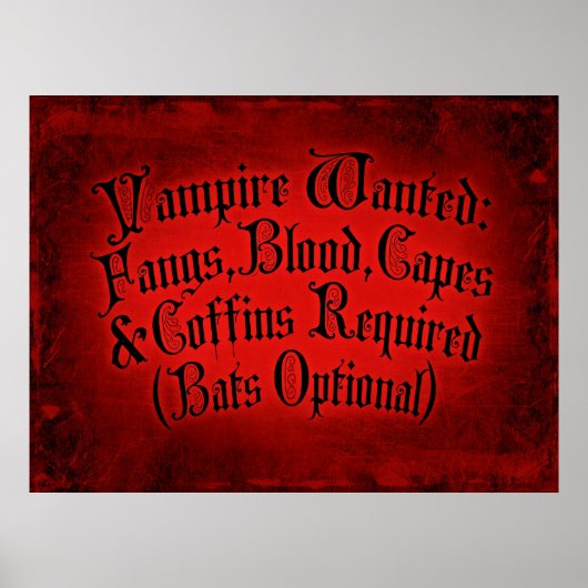 Vampire Gewollt Poster (Vorne)