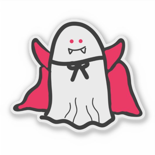 Vampire Ghost Aufkleber (Vorderseite)