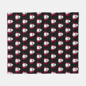 Vampire Ghosts on Black Fleecedecke (Vorderseite (Horizontal))