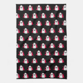 Vampire Ghosts on Black Geschirrtuch (Vertikal)