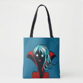 Vampire Girl Cartoon Whimsigoth Funny Goth Tasche (Vorderseite)
