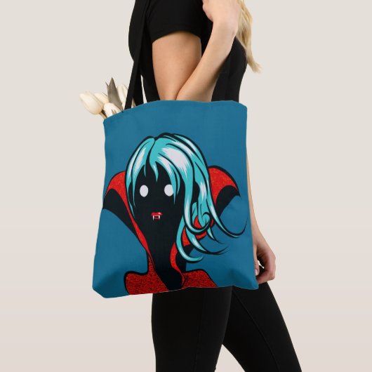 Vampire Girl Cartoon Whimsigoth Funny Goth Tasche (Von Nahem)