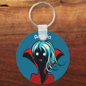 Vampire Girl - Name des Niedlichen Goth Schlüsselanhänger (Vorderseite)