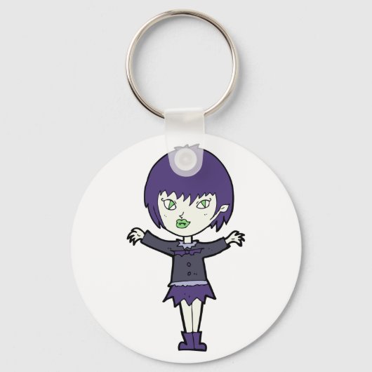 Vampire Girl Schlüsselanhänger (Vorderseite)