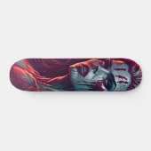 Vampire Girl Skateboard - Fantastische Kunst im Re (Horizontal)
