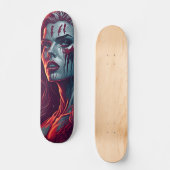 Vampire Girl Skateboard - Fantastische Kunst im Re (Vorderseite)