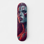 Vampire Girl Skateboard - Fantastische Kunst im Re (Vorne)