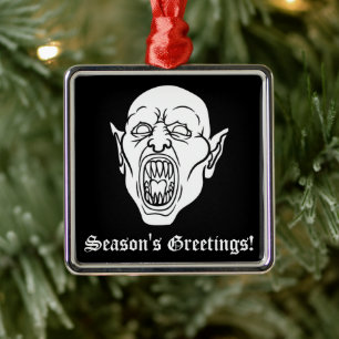 Vampire Goth Horror Dracula Ornament Aus Metall