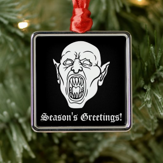 Vampire Goth Horror Dracula Ornament Aus Metall (Baum)