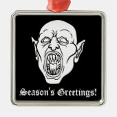 Vampire Goth Horror Dracula Ornament Aus Metall (Vorne)