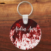 Vampire Goth - Spritzer mit personalisierter Schlü Schlüsselanhänger (Vorderseite)