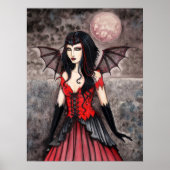 Vampire Gothic Fairy Art Poster Print (Vorne)