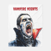 Vampire Gothic Horror Deco Fleecedecke (Vorderseite)