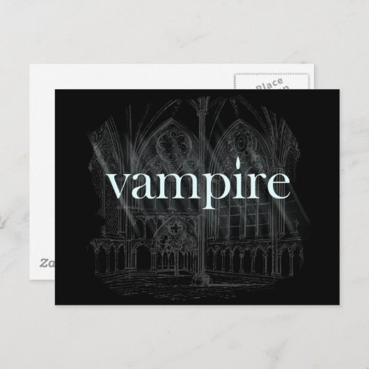 Vampire Gothic Postkarte (Vorne/Hinten)