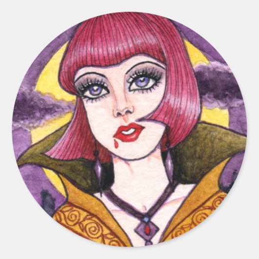 Vampire Gothic Sticker von Ann Howard (Vorderseite)