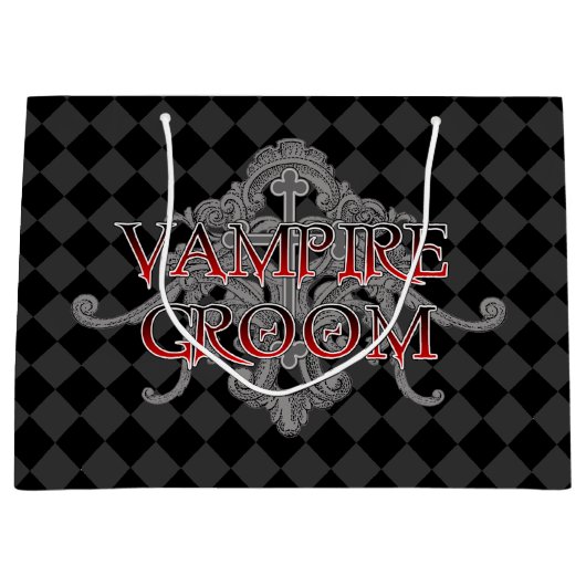 Vampire Groom Große Geschenktüte (Vorderseite)