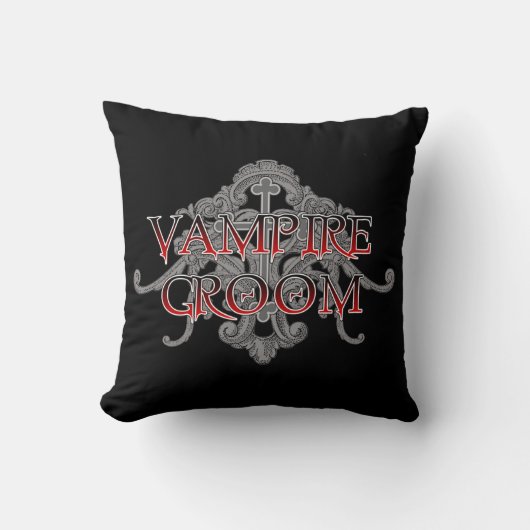 Vampire Groom Throw Kissen (Vorderseite)
