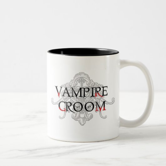 Vampire Groom Zweifarbige Tasse (Rechts)