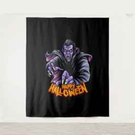 Vampire Halloween Backdrop Wandteppich