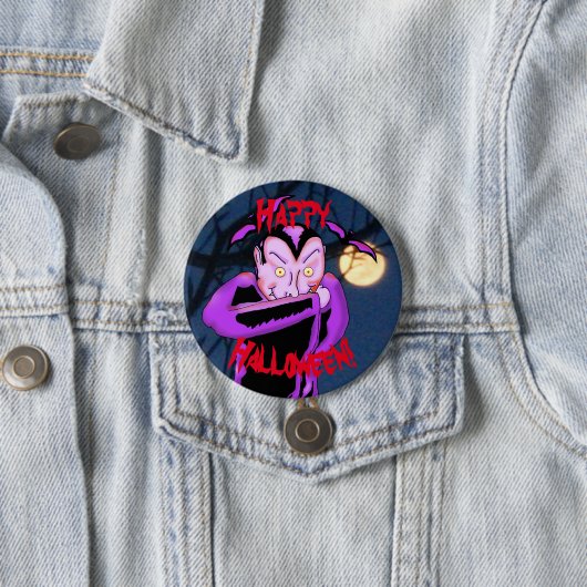 Vampire Halloween Button (Beispiel)