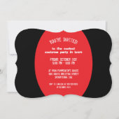 Vampire Halloween Costume Party Einladung (Rückseite)