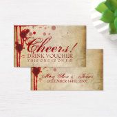 Vampire Halloween Drink Voucher Fake Blored (Schreibtisch)