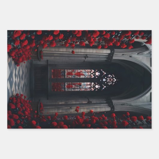 Vampire Halloween Hintergrund Geschenkpapier Set (Vorderseite 2)