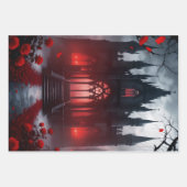 Vampire Halloween Hintergrund Geschenkpapier Set (Vorderseite)